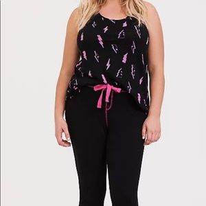 Torrid Lightning Pajama Set Tank and Leggings